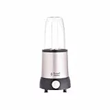Russell Hobbs NutriBoost 23180-56 – Batidora de Vaso de Mano, 700 W, libre de BPA, Acero Inoxidable, 15 piezas, 3 Vasos de 700 ml y 2 Vasos de 350 ml, Negro