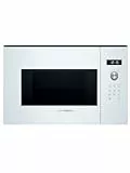 Bosch - Microondas Integrable, 60 cm, 800 W, 7 programas automáticos, Iluminación LED, Blanco, BFL524MW0