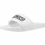 Munich Flat Slider 3D Logo White, Chanclas Unisex Adulto, Blanco, 46 EU