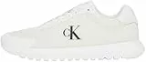 Calvin Klein Runner Sneaker Hombre Eva Mesh con Logotipo, Blanco (Triple Bright White), 42