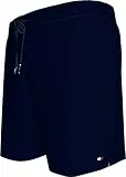 Tommy Hilfiger Bañador Hombre Medium Drawstring con logotipo, Azul (Desert Sky), S