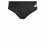 adidas Hombre 3 Stripes Swim Trunks, Black/White, S-M