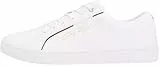 Tommy Hilfiger Mujer Sneaker Suela Cupsole Tommy Signature Zapatillas, Blanco (White), 39 EU