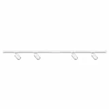 BRILONER - Sistema de rieles starter set, 4x GU10 spots orientables, extensible, sistema de rieles techo, riel para proyectores, lámpara de techo, lámpara de techo, proyector, 1,5 m, blanco