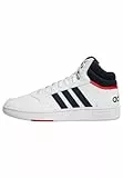 adidas Hoops 3.0 Mid Lifestyle Basketball Classic Vintage Shoes, Zapatillas Hombre, Cloud White Legend Ink Vivid Red, 42 2/3 EU