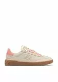 D.Franklin Zapatillas Bajas Piel de Serraje Rebel Basic Flag Beige - Zapatillas de Vestir para Mujer - Moda Casual - Talla (40) - Modelo Flag