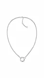 Tommy Hilfiger Jewelry Collar de Cadena para Mujer de Acero Inoxidable con un Charm Circular - 2780944, NECKLACE, Silver