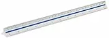 Escala maped plastico 1:100-200-250-300-400-500 longitud 30 cm