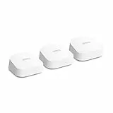 Router wifi de malla eero 7 de Amazon (último modelo): doble banda con Wi-Fi 7, compatible con velocidades de red de hasta 2,5 Gb/s y cobertura en hasta 560 m² (pack de 3)