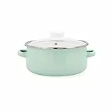Quid Cocco Cacerola Acero Esmaltado 20cm - 2,3l Acero Carbonatado Apto Vitrocerámica Apto Eléctrico Antiadherente