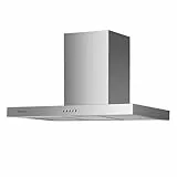 Cata Campana Decorativa Pared ST-9000 X/A con Panel de Control Mecánico 3 Niveles de Extracción Iluminación LED Consumo Máximo de Energía 65 W Ancho 89,5 cm Color Inox