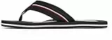 Tommy Hilfiger Chanclas Hombre Corporate Beach Sandal Zapatillas de dedo, Negro (Black), 40