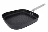 Arcos Grill Antiadherente 28x28 cm - Aluminio Forjado, Full Induction, Mango Acero Inoxidable Efecto Frío, Ahorro Energético, Apta Lavavajillas, Serie Samoa