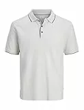 JACK & JONES Jprcclogan SS Polo, Blanco, M Hombres