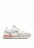 D.Franklin Zapatillas Deportivas Hombre Vibla Zig Patch White - Zapatillas de Vestir para Hombre - Moda Casual - Talla (44) - Modelo vibla zig