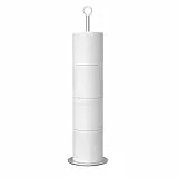 niffgaff Portarrollos de papel higiénico de pie con función de reserva, soporte para papel higiénico de acero inoxidable para baño, capacidad para 4 – 6 rollos
