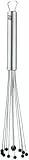 WMF Profi Plus - Batidor 27 cm con Punta de Bolas de Silicona, Acero Inoxidable Cromargan Pulido, Apto para Lavavajillas, Resistente al Calor, Negro