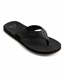 Quiksilver Carver Nubuck - Sandals For Men, Chanclas Hombre, Negro (Solid Black Sbkm), 42 EU
