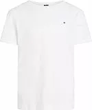 Tommy Hilfiger Camiseta de Manga Corta Chicos con Cuello Redondo, Blanco (Bright White), 14 Años