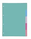 Separadores Oxford Strongline de 5 Posiciones, Colores Pastel