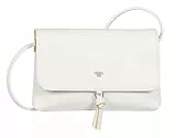 TOM TAILOR Bolso de hombro Luna para mujer, con solapa, tamaño pequeño, blanco