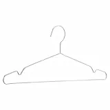 Amazon Basics Perchas de acero inoxidable, Paquete de 50, Cromado