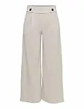 JDY geggo New Ancle Pants Jrs Noos Pantalones, Gris Chateau Gray/Detalle: Botones Negros, M para Mujer