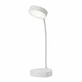 UKCOCO Lámpara De Escritorio Led Ajustable Protección Visual Luz Nocturna Dimmable Usb Uso Flexible Para Lectura Trabajo Color Blanco
