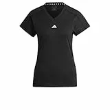 adidas Mujer AEROREADY Train Essentials Minimal Branding V-Neck tee, Black, S