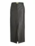 JJXX Jxmaddy Reg Long MW PU Skirt Otw Falda, Negro/Detalles: Rub Off, S para Mujer