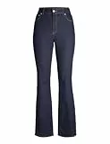 Jack & Jones Jxturin Bootcut HW Jeans C7057 Dnm Pantalones Vaqueros, Dark Azul Denim, 30W / 30L para Mujer