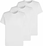 Calvin Klein S/S CREW NECK 3PK 000NB4011E, Camisetas de Manga Corta Hombre, Blanco (White), L