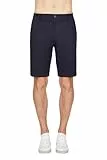 Armani Exchange Solid Stretch Twill Short Pantalones Cortos Informales, Azul Marino, S para Hombre