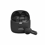 JBL Tune Flex TWS, Auriculares In Ear inalámbricos con cancelación activa del ruido, graves potentes, resistencia al agua IPX4, 8 a 24h de batería, estuche de carga, negro