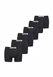 Levi's Boxer, Negro (Black), XL (Pack de 6) para Hombre