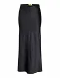 JJXX Jxeva Satin Maxi Skirt Wvn Falda Larga, Negro, S para Mujer