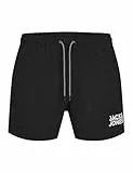 JACK & JONES Jpstbali Jjswimshorts AKM Logo SMU, Negro, M Hombres