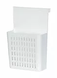 WENKO Cesto de almacenaje para puertas - Estante de cocina para colgar, Polipropileno, 24 x 35.5 x 12 cm, Blanco