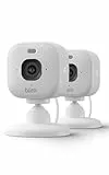 Cámara Mini 2K+ Blink (última generación) | Cámara de seguridad doméstica con enchufe, resolución de vídeo 2K, zoom de 4 aumentos, visión nocturna en color | Compatible con Alexa | 2 cámaras - Blanco