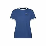 Lee Ringer tee Camiseta, Midcentury Blue, S Mujeres