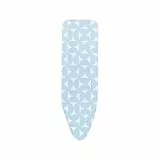 Brabantia - Funda para Tabla de Planchar B - 124 x 38 cm - Juego Completo de Funda de 100% Algodón & Capa de Espuma Duradera de 8 mm - para Planchas Normales & de Vapor - Lavable - Fresh Breeze