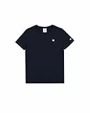 Champion Legacy Basics W-Jersey de algodón Ligero S-S Regular Crewneck Camiseta, Azul Marino, L para Mujer