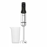 Taurus - Batidora de mano | 1500W | Picadora eléctrica INOX | 20 Velocidades + Turbo | Vaso medidor| Pica hielo, alimentos congelados, frutos secos