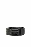 Diesel Logo B-Archive Belt Cinturón, Black, 75 Unisex Adultos