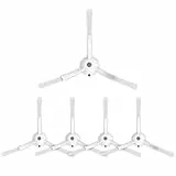 Rrochio Juego de 5 Accesorios para Robot Aspirador, Cepillo Lateral Triangular, para todos los Modelos de Aspiradores Robots roborock, Blanco