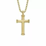 Fossil Collar con colgante para Hombre All Stacked Up de acero inoxidable en tono dorado, JF04701710, Oro Miel