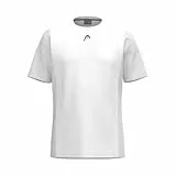 HEAD Club 25 Tech T-Shirt Boys Camiseta, Blanco, 164 Unisex niños