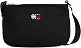 Tommy Jeans Bolso bandolera Mujer Daily con cremallera, Negro (Black), Talla Única