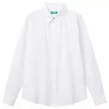 United Colors of Benetton Camicia 5wpqdq0ax Camisa, Color Blanco, L Mujeres