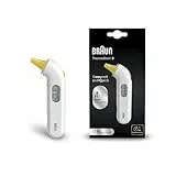 Braun ThermoScan 3 Termómetro de oído , Medición rápida en 1 segundo , Indicador acústico de fiebre , Pantalla digital , Apto para bebés y niños pequeños ,La marca #1 entre los médicos(1) , IRT3030